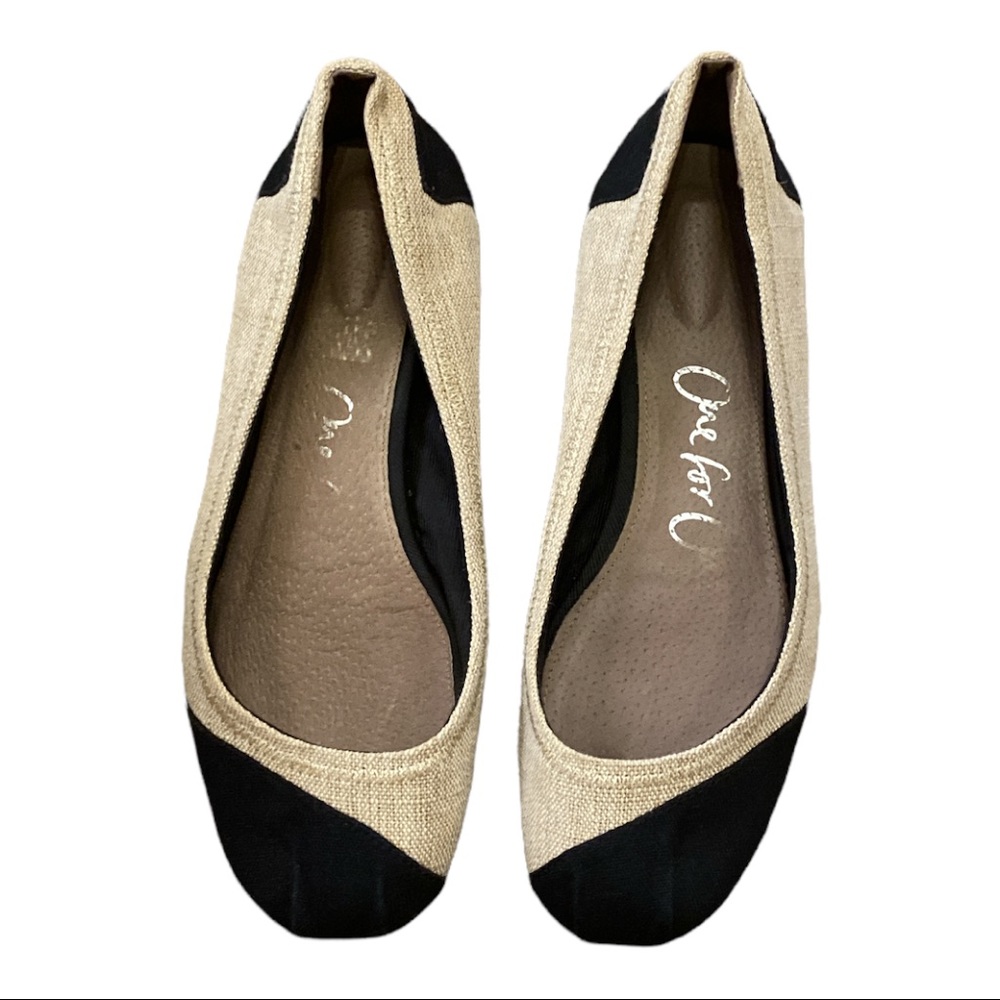 Toms Burlap Alessandra Ballet Flats